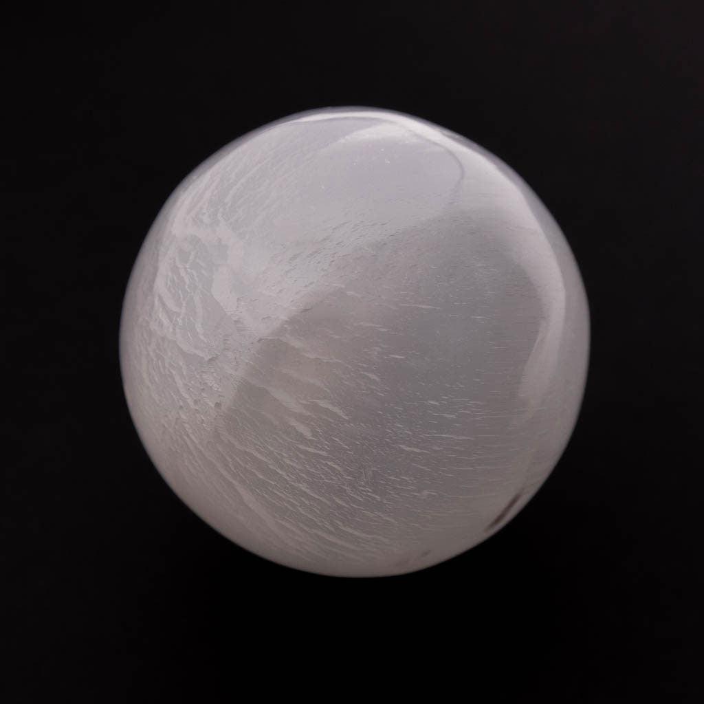Selenite Sphere - Large - K L N S
