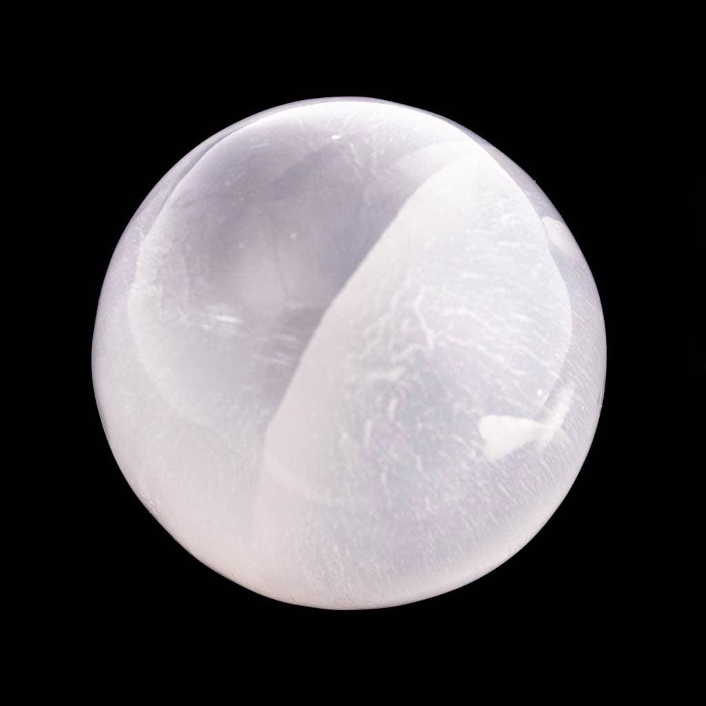 Selenite Sphere - Large - K L N S