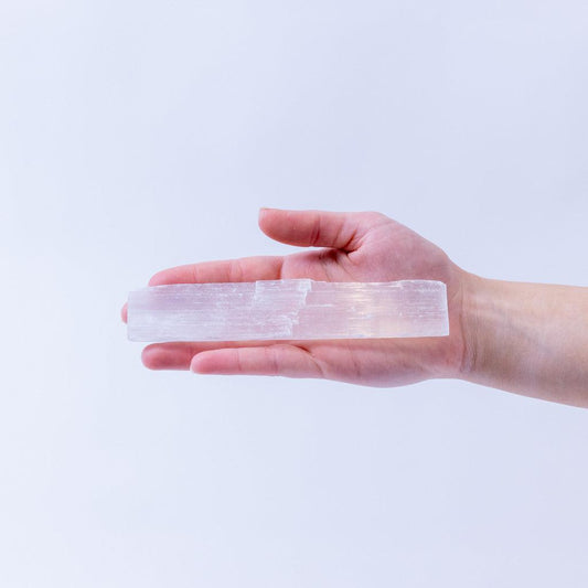 Selenite Slab - Small White - K L N S