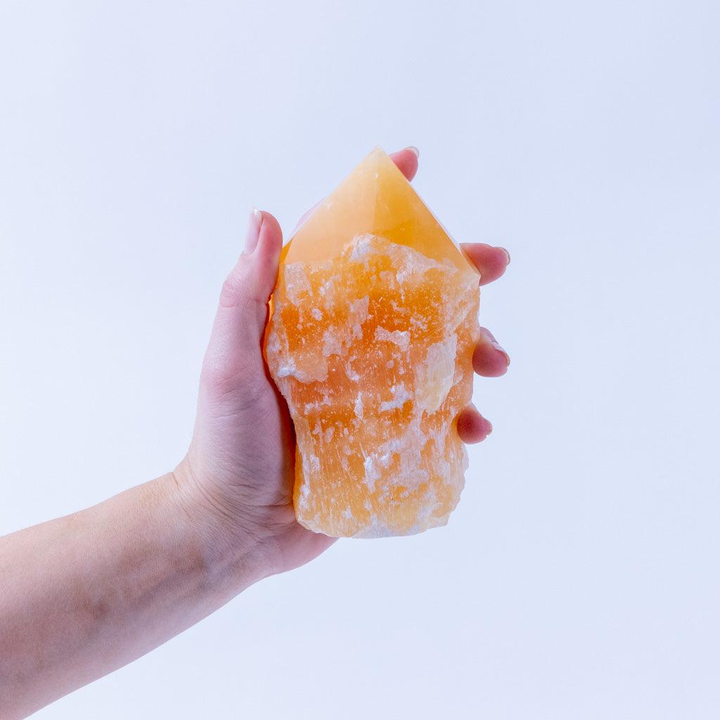 Yellow Calcite Rough Obelisk - Large - K L N S