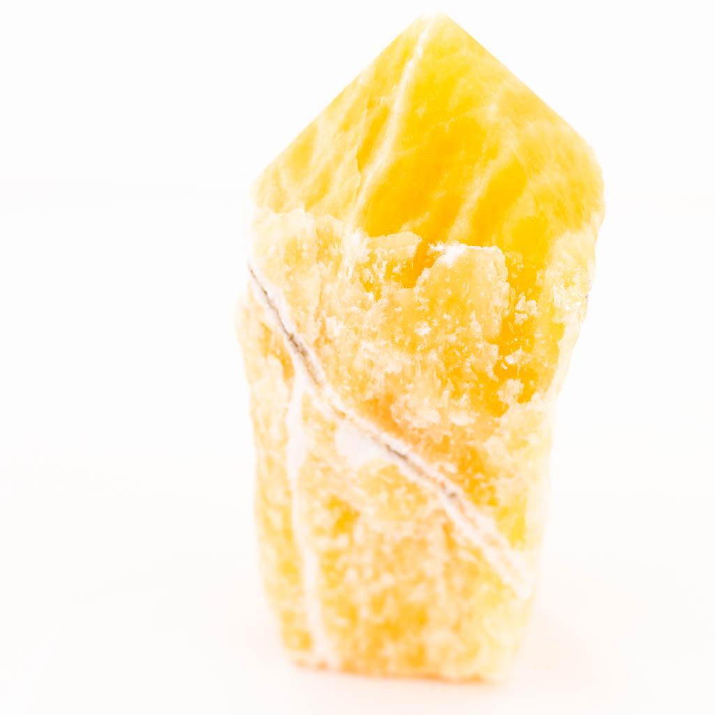 Yellow Calcite Rough Obelisk - Large - K L N S