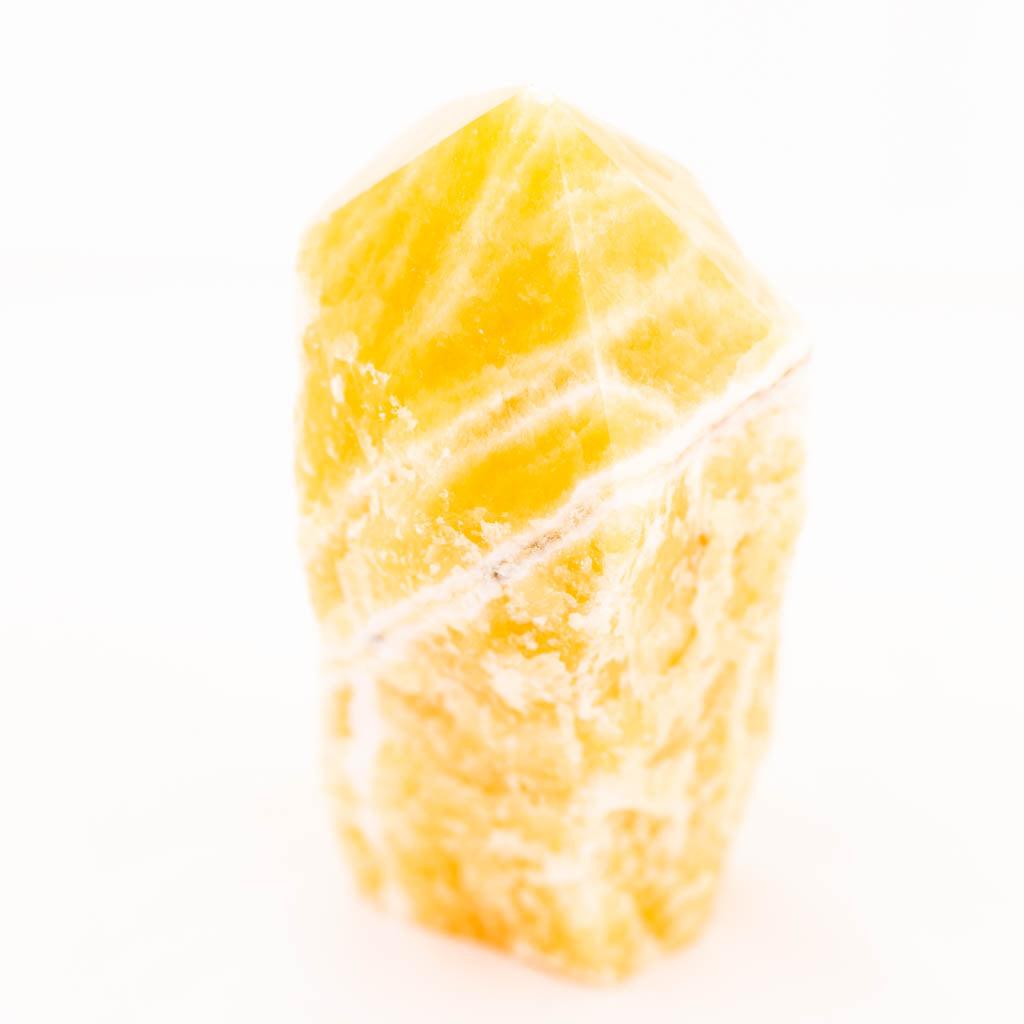 Yellow Calcite Rough Obelisk - Large - K L N S