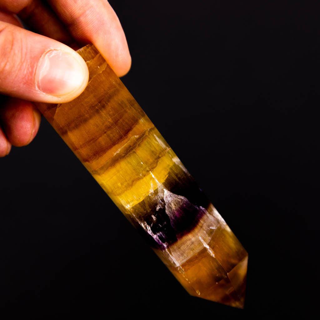 Yellow Fluorite Obleisk - Large - K L N S